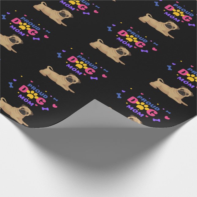 Papier Cadeau Carlin Fier Chien Maman (Coin)