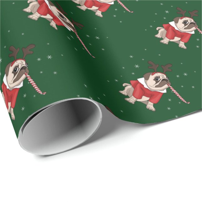 Papier Cadeau Carlin Noël (Coin rond)