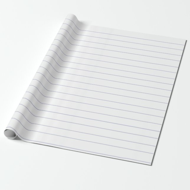 Papier Cadeau Carnet papier blanc Looseleaf lié (Déroulé)