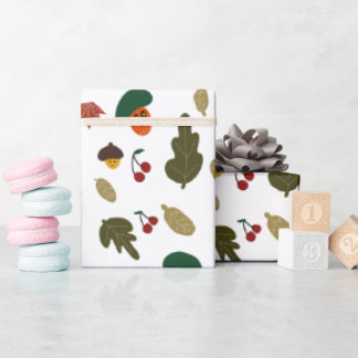 Papier Cadeau Carottes & Acorns