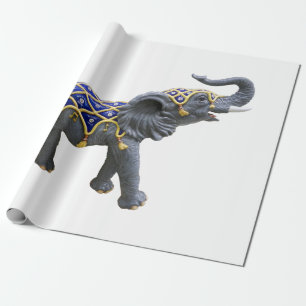 Papier Cadeau Carousel Animal Elephant