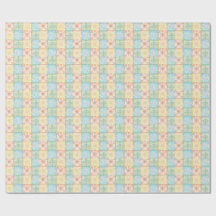 Papier Cadeau Carreau sans couture de style Amalfi coloré