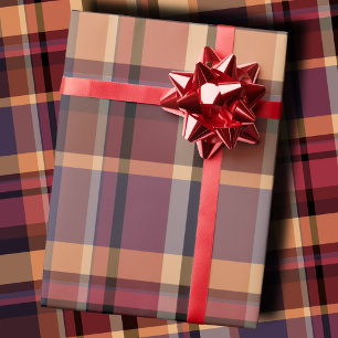 Papier Cadeau Carreaux démesurés d'automne au coucher du soleil