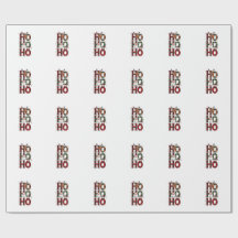 • Carreaux Rouges Rustiques Ho Ho Ho Père Noël Béb