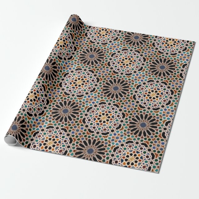 Papier Cadeau Carrelage de l'Alhambra (Déroulé)