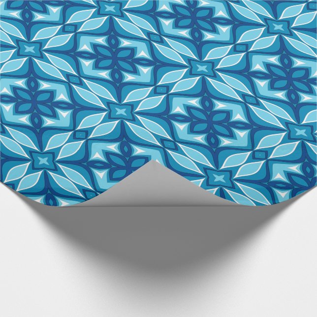 Papier Cadeau Carrelage géométrique moderne Motif nuances de Den (Coin)