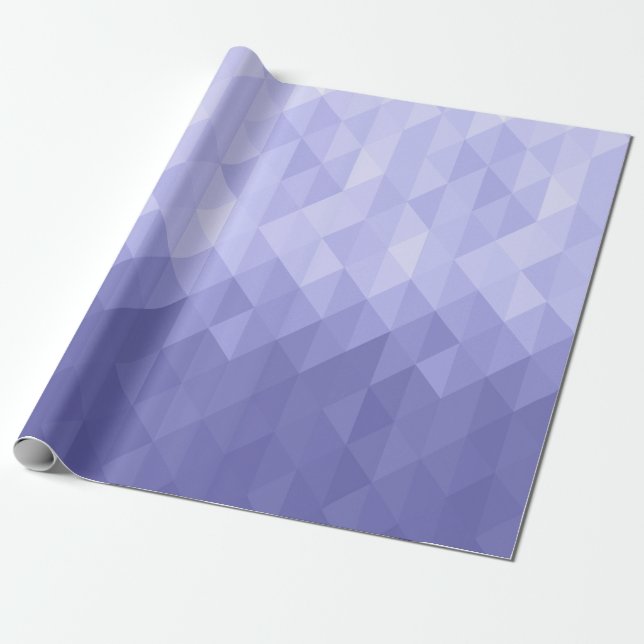 Papier Cadeau Carrés géométriques violets (Déroulé)
