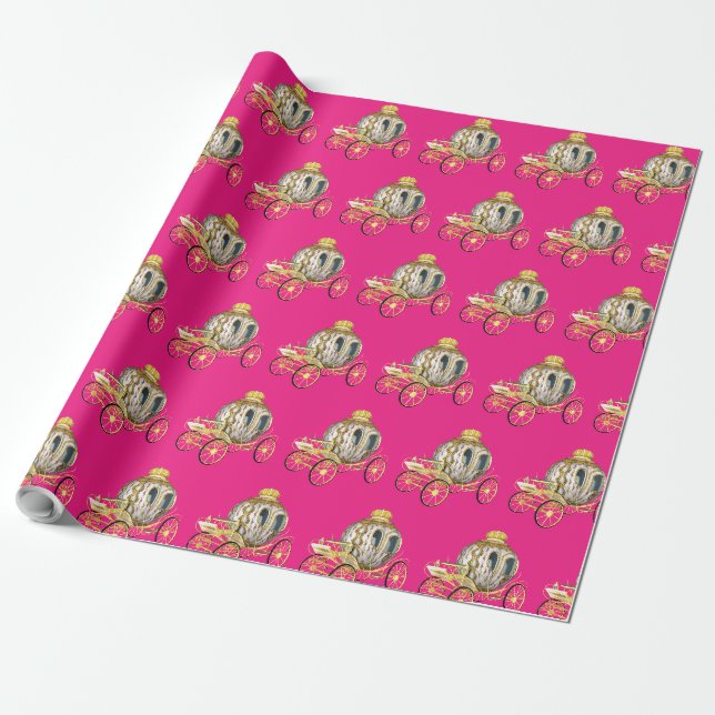 Papier Cadeau Carrosse royal de la princesse (Déroulé)
