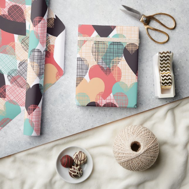 Papier Cadeau Carrosserie romantique couleur de la Terre (Artisanat)