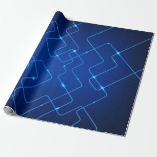 Papier Cadeau Carte bleue