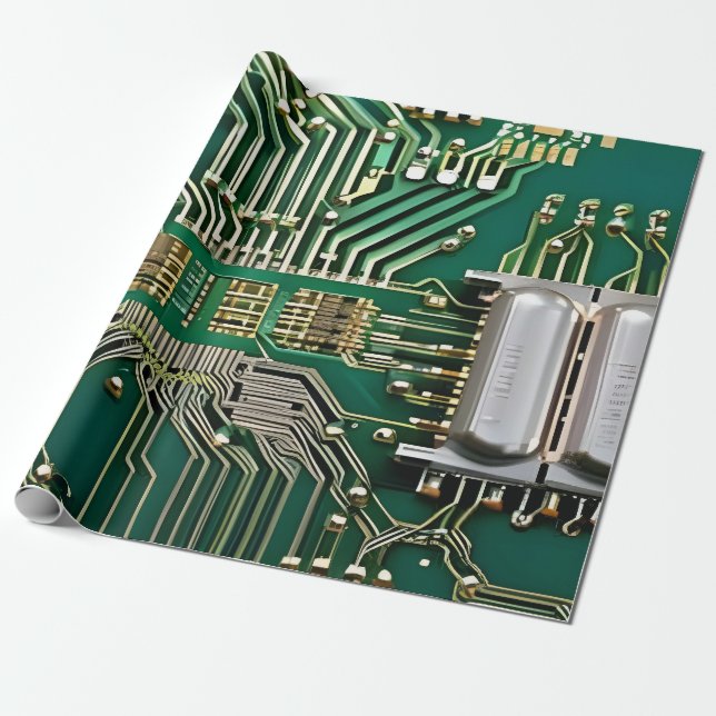 Papier Cadeau Carte de circuit (Déroulé)