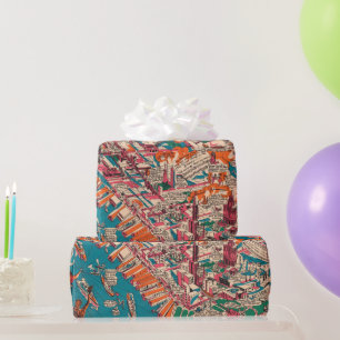 Papier Cadeau Carte de la ville de New York (1925) 