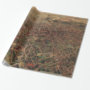 Papier Cadeau Carte imagée vintage de Los Angeles (1891)