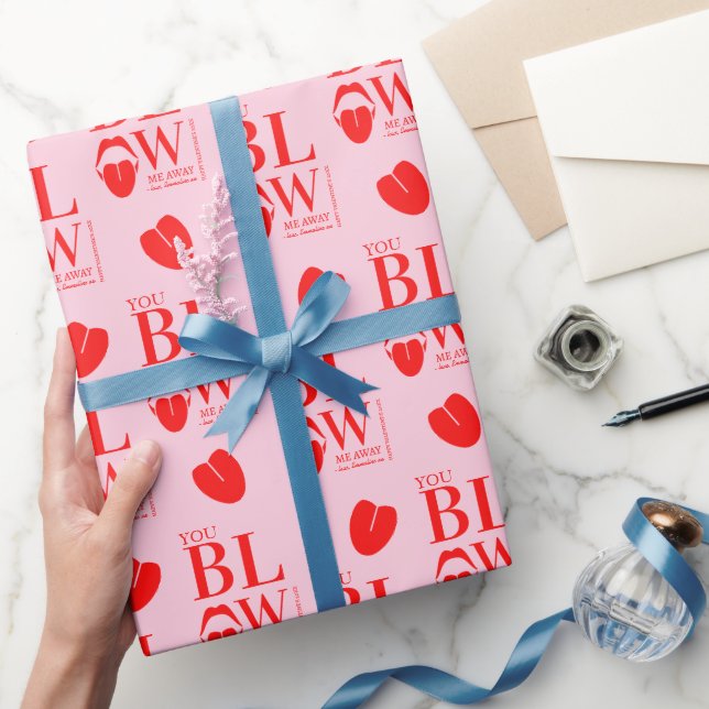 Papier Cadeau Carte Jour des Valentines Rouge Rose (Cadeaux)