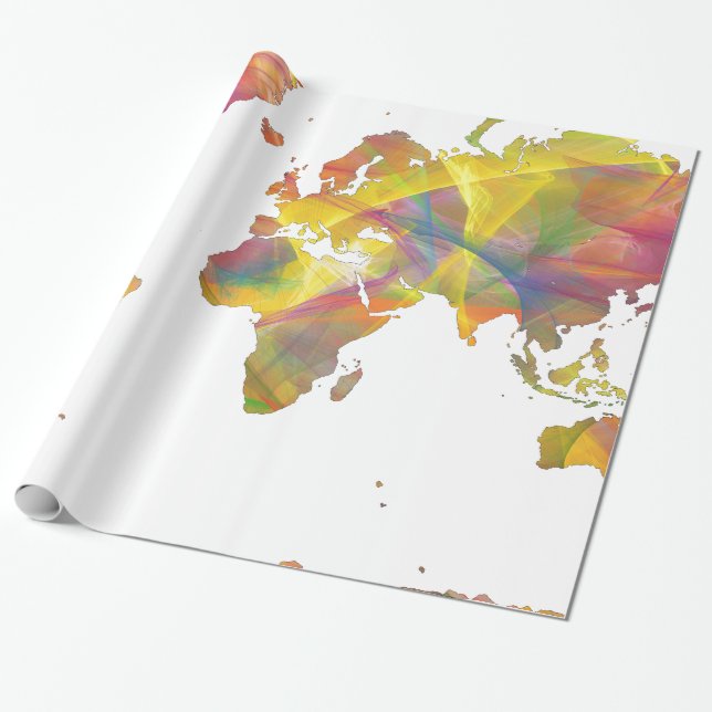 PAPIER CADEAU CARTE MC 2 DU MONDE - (Déroulé)