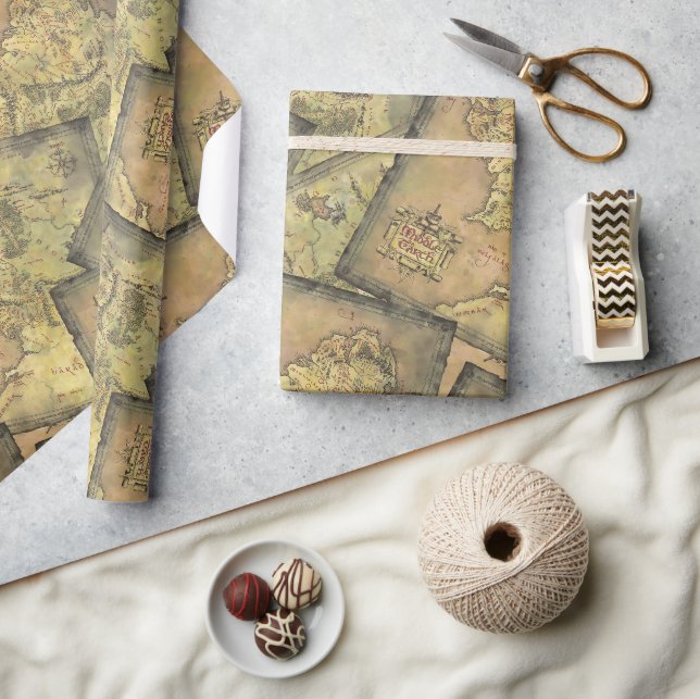 Papier Cadeau Carte MIDDLE EARTH™ (Artisanat)
