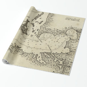 Papier Cadeau Carte vintage de Tampa Florida (1809)