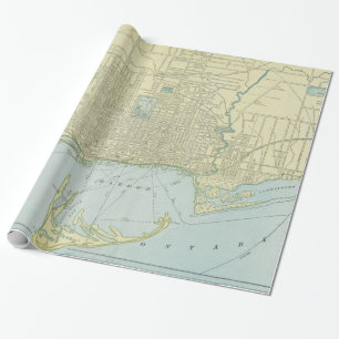 Papier Cadeau Carte vintage de Toronto (1901)