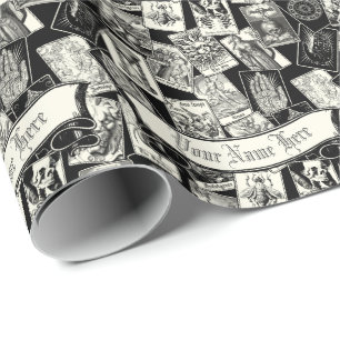 Papier Cadeau Cartes de Tarot d'embarcation Style apothecaire vi