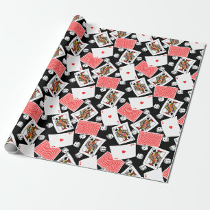 Papier Cadeau Cartes et dés