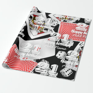 Papier Cadeau Cartes et dés