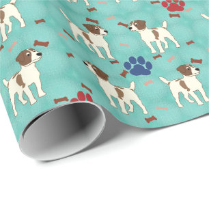Papier Cadeau Carton Jack Russell Terrier