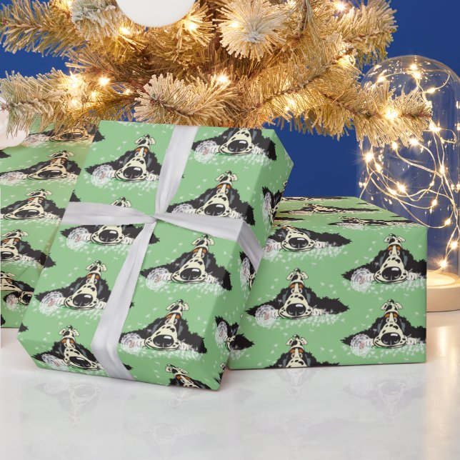 Papier Cadeau Cartoon Anglais Cocker spaniel Wrapper Papier (Vacances)
