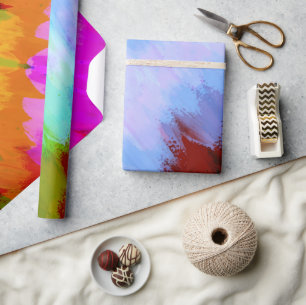 Papier Cadeau Cascade aquarelle, nature 2