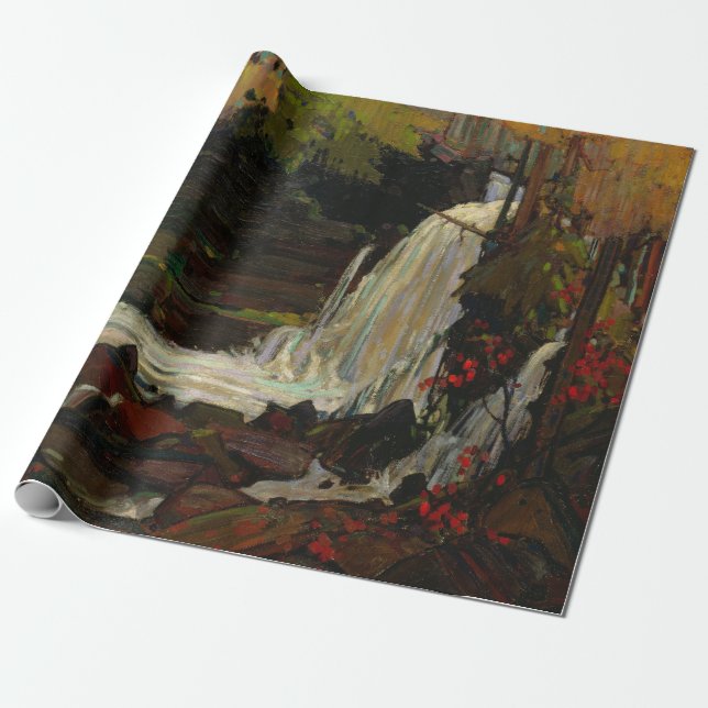 Papier Cadeau Cascade de Woodland Paysage du Canada par Tom Thom (Déroulé)
