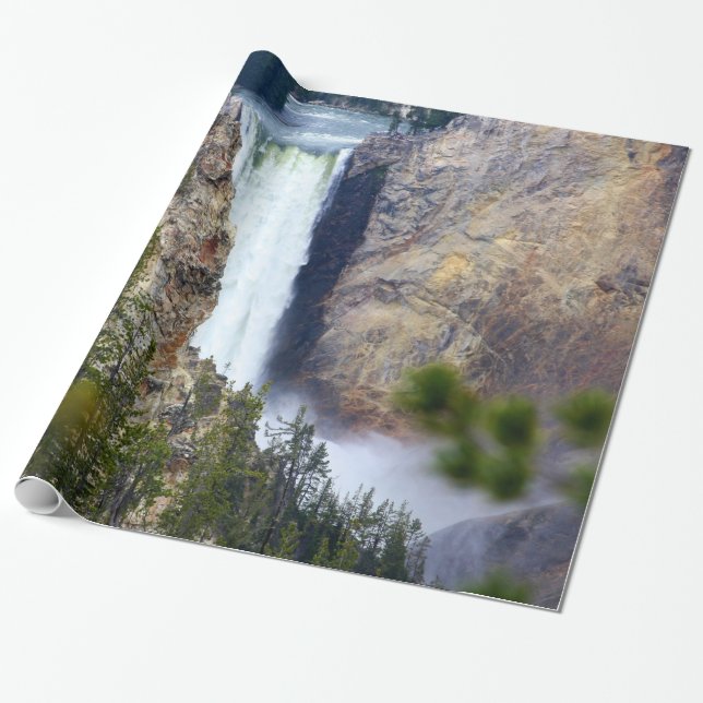 PAPIER CADEAU CASCADE DE YELLOWSTONE (Déroulé)