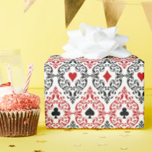 Papier Cadeau Casino mignon ou partie de poker
