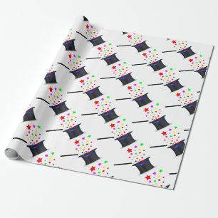 Papier Cadeau Casquette Magique Et Baguette