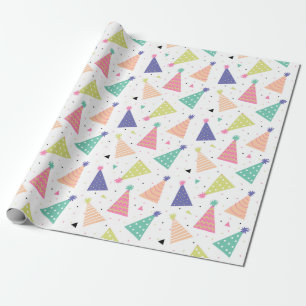 Papier Cadeau Casquettes d'anniversaire