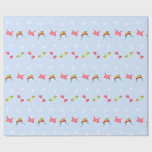Papier Cadeau Casquettes et Mittens