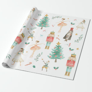 Papier Cadeau Casse-Noisette Ballet de Noël Images Enveloppement