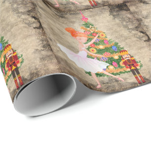 Papier Cadeau Casse-Noisette Clara Act I Christmas Eve