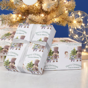 Papier Cadeau Casse-Noisette de Noël Fée Dragée et Roi des Souri