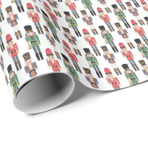 Papier Cadeau Casse-noisettes Traditionnel Fêtes de Noël Familia