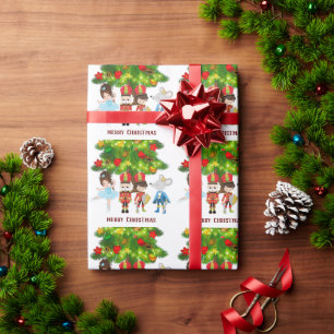 Papier Cadeau Casse-Noix, Clara, Souris King Ballet Noël