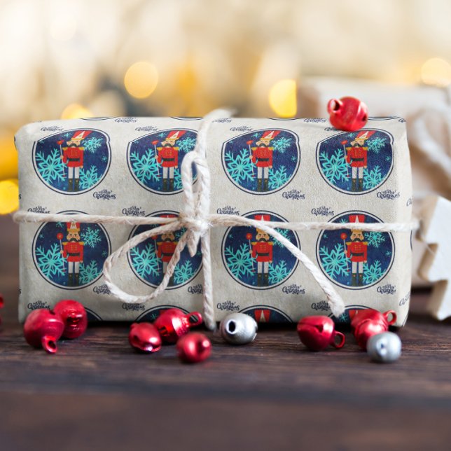 Papier Cadeau Casse-noix de Noël Vintage (Créateur téléchargé)