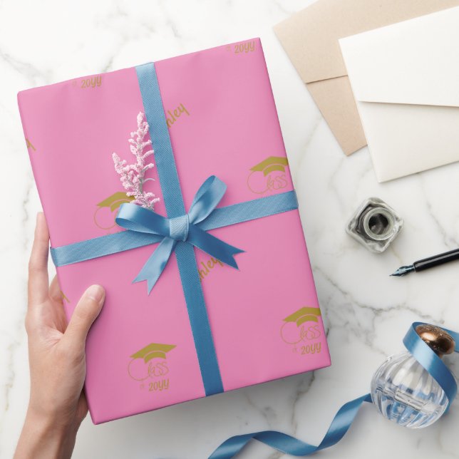 Papier Cadeau Catégorie d'année personnalisée Nom d'année modern (Cadeaux)