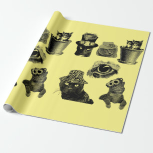 Papier Cadeau Cats Kittens Animaux de compagnie Illustrations d'