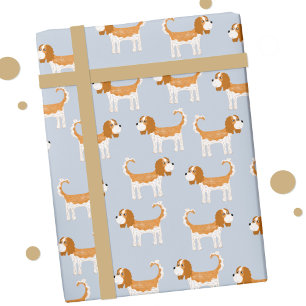 Papier Cadeau Cavalier King Charles Spaniel Chien