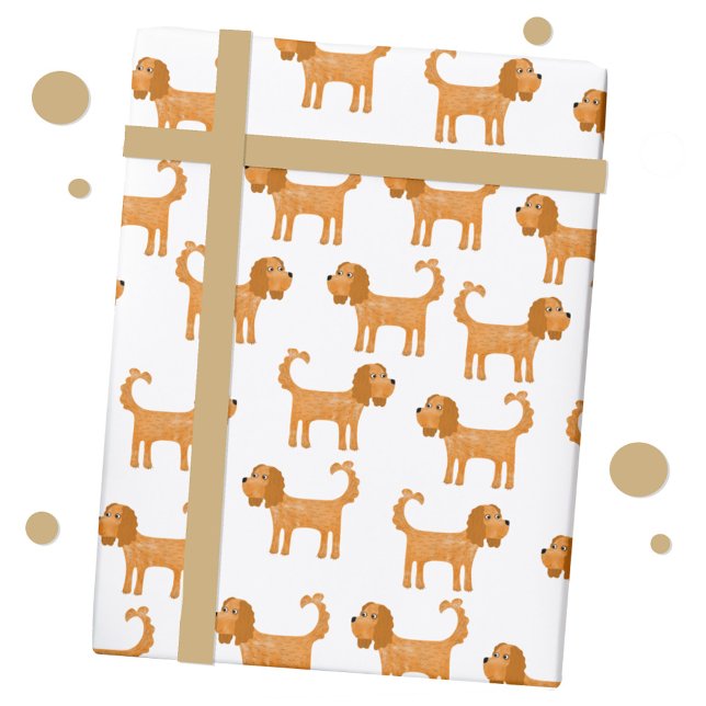 Papier Cadeau Cavalier King Charles Spaniel Chien (Spaniel dog gift wrap)