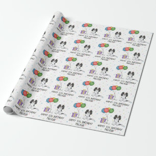 Papier Cadeau Cavalier King Charles Spaniel tricolore - Annivers