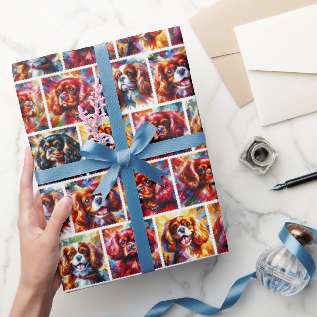 Papier Cadeau Cavalier King Charles Spaniel Wrapping Paper (Cadeaux)