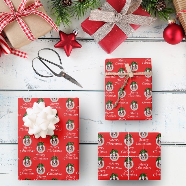 Papier Cadeau Cavalier Spaniel Noël Ornements (Créateur téléchargé)