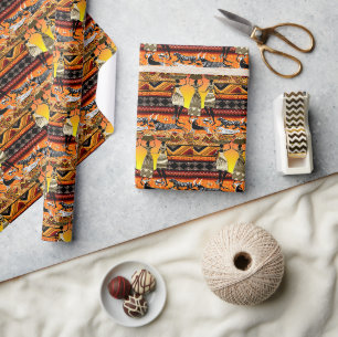 Papier Cadeau Célébration de Kwanzaa