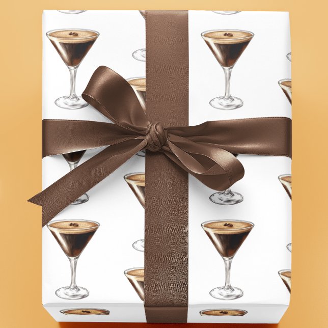 Papier Cadeau Célébration d'Espresso Martini (Créateur téléchargé)