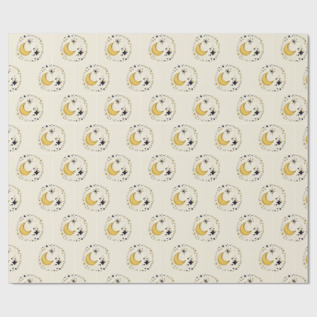 Papier cadeau céleste (Plat)